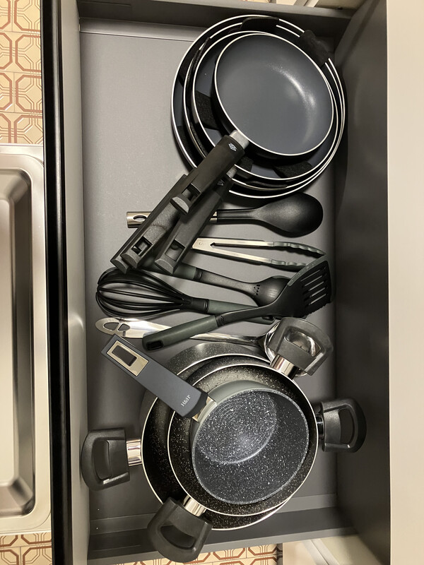 Cooking utensils and pans